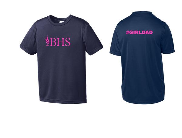 BHS Swag - #GIRLDAD Navy TEES (MEN)